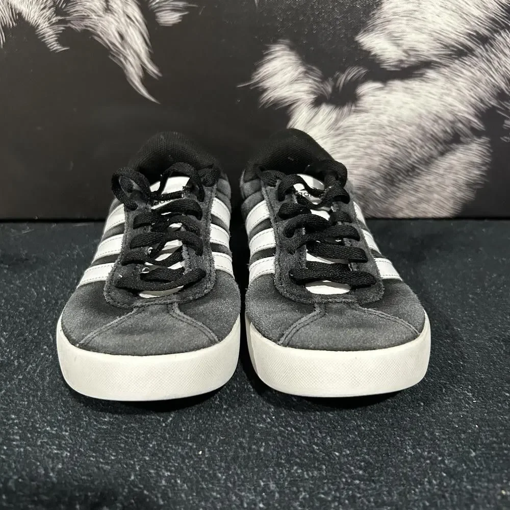 Adidas VL Court 3.0 ID6313 Athletic Sneaker Shoe Kids 12K Suede Casual Cushioned